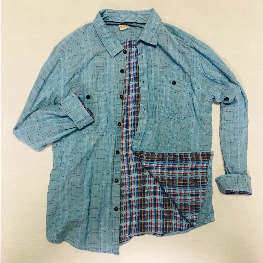 Unisex Light Blue Flannel
